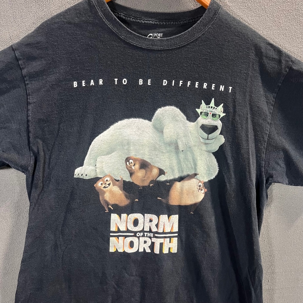 Port and Company Norm of the North Movie Promo T-Shirt Black Mens Large AMC
